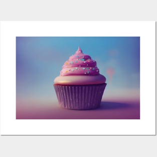 Cute delicious cupcake design Posters and Art